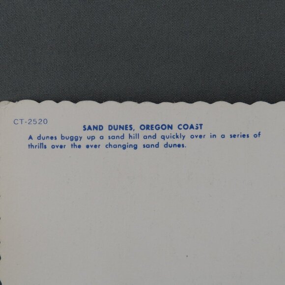 Vintage Postcard - Sand Dunes Buggy Oregon Coast - Smith Western Inc. - Picture 3 of 4